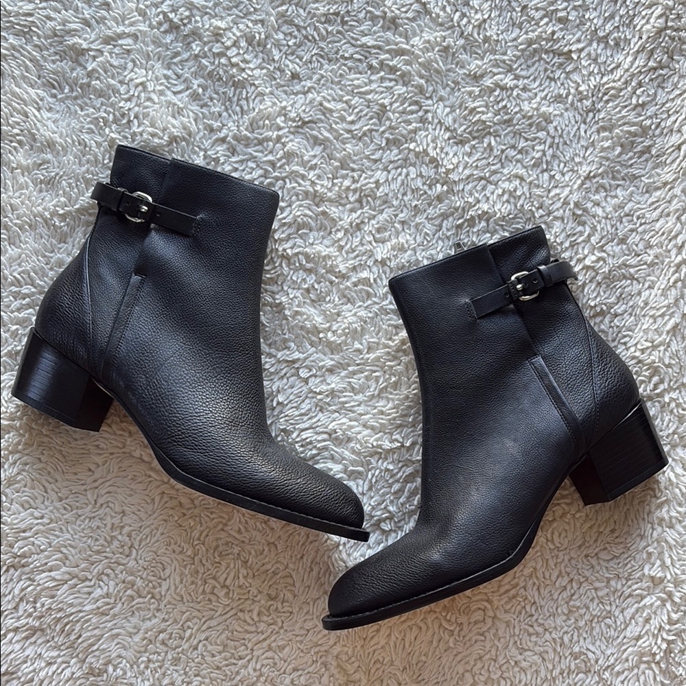 Alexander Wang Black Ankle Boots with Buckle Detail